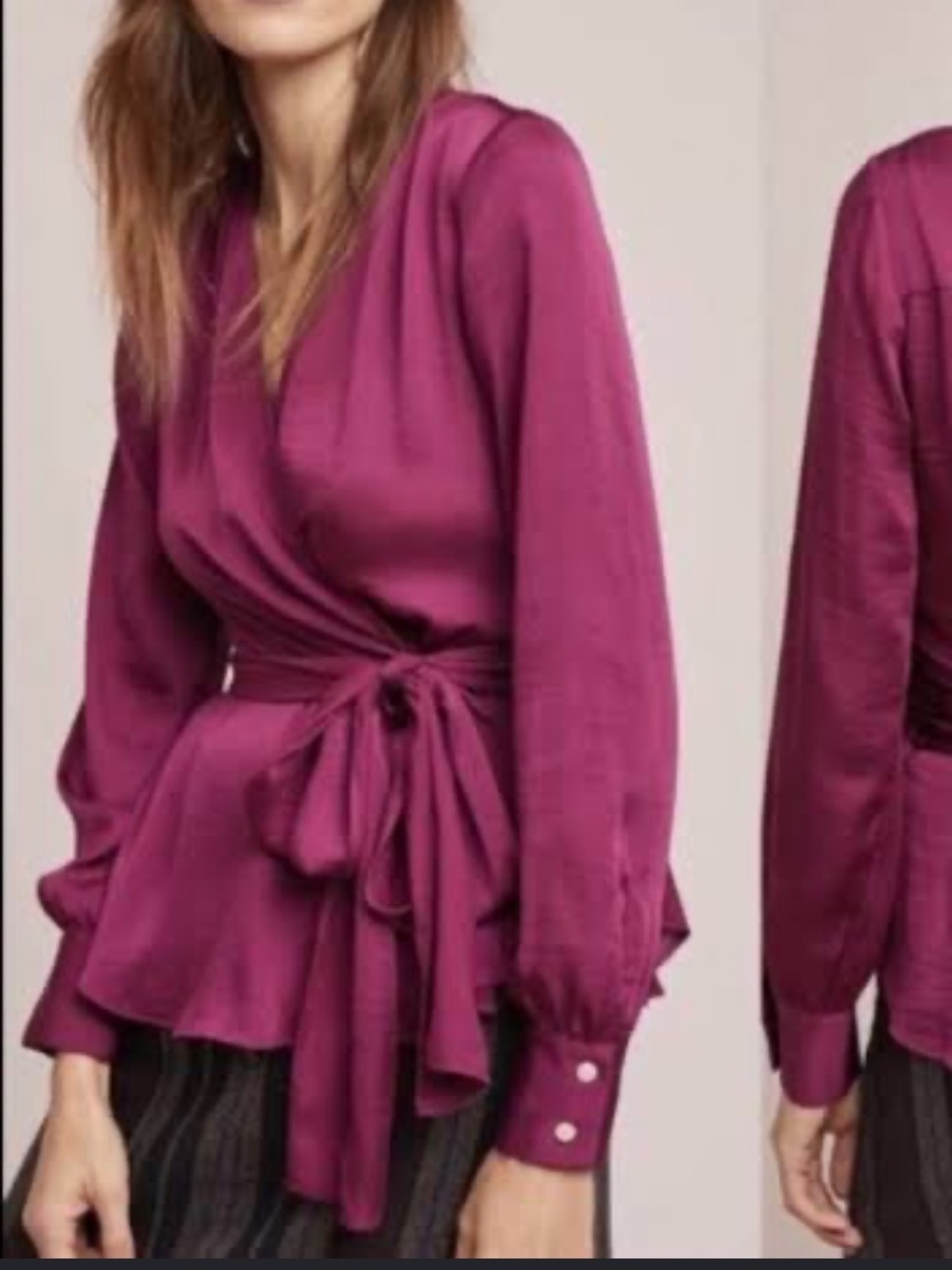 Moulinette Soeurs by anthropologie Wrap Blouse